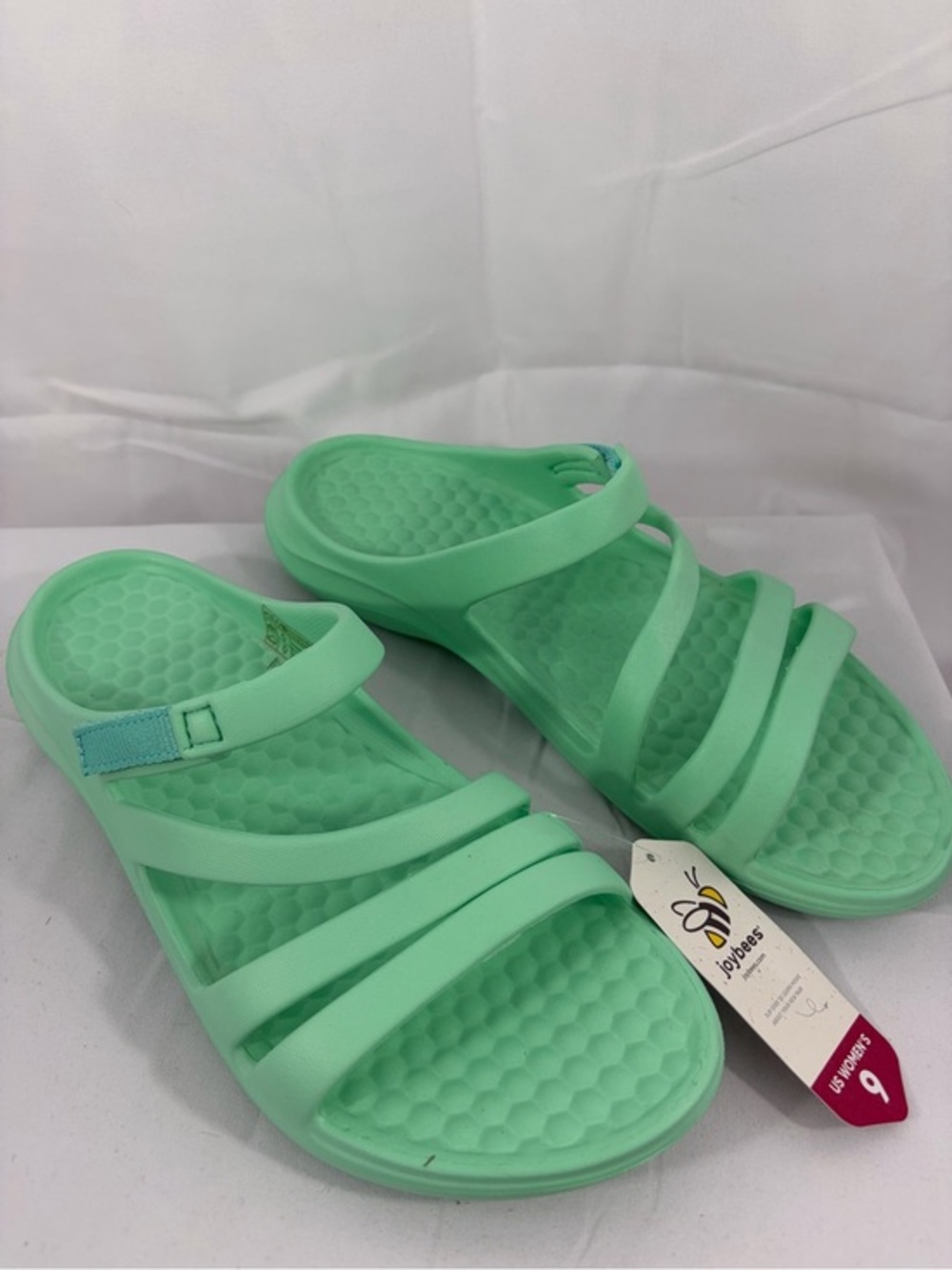 NWT Joybees Women’s Size 9 Mint Green Slip-On Sandals